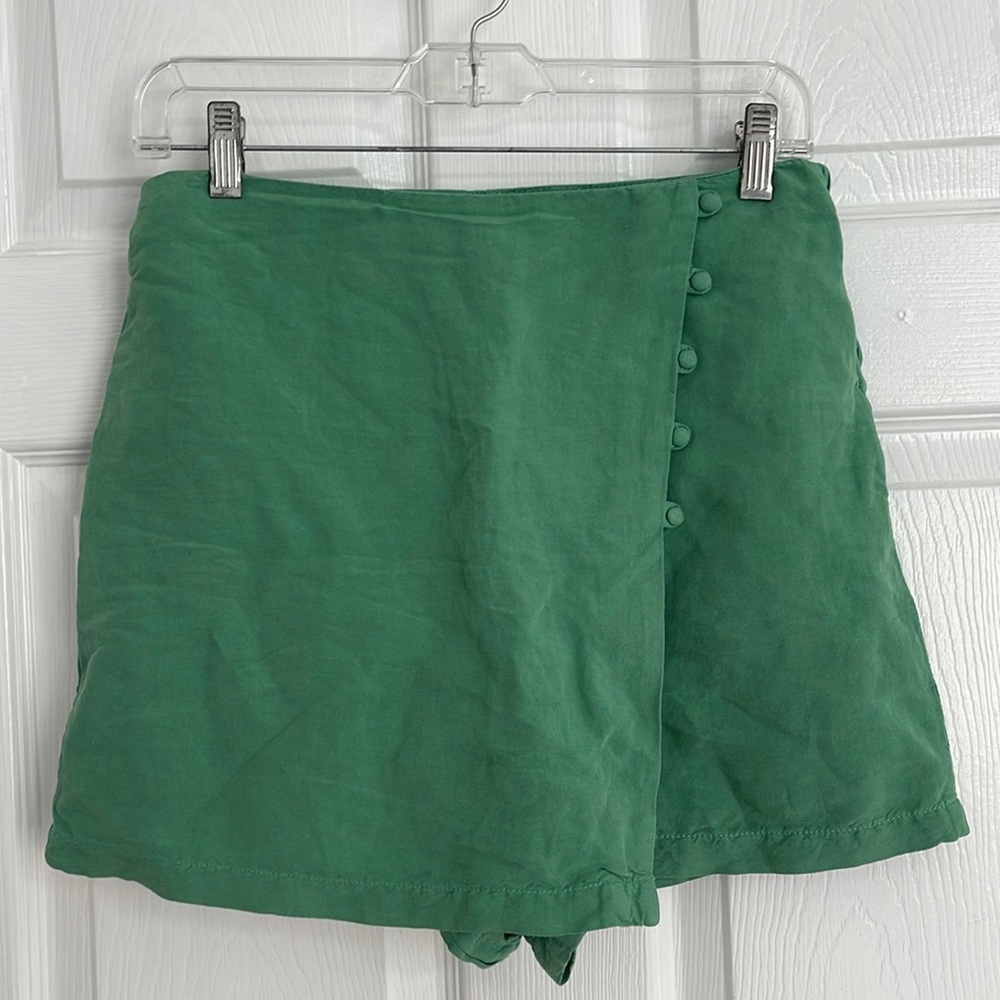 Zara lined button skort
